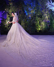 C2023-BG19T - strapless beaded formal ball gown wedding dress